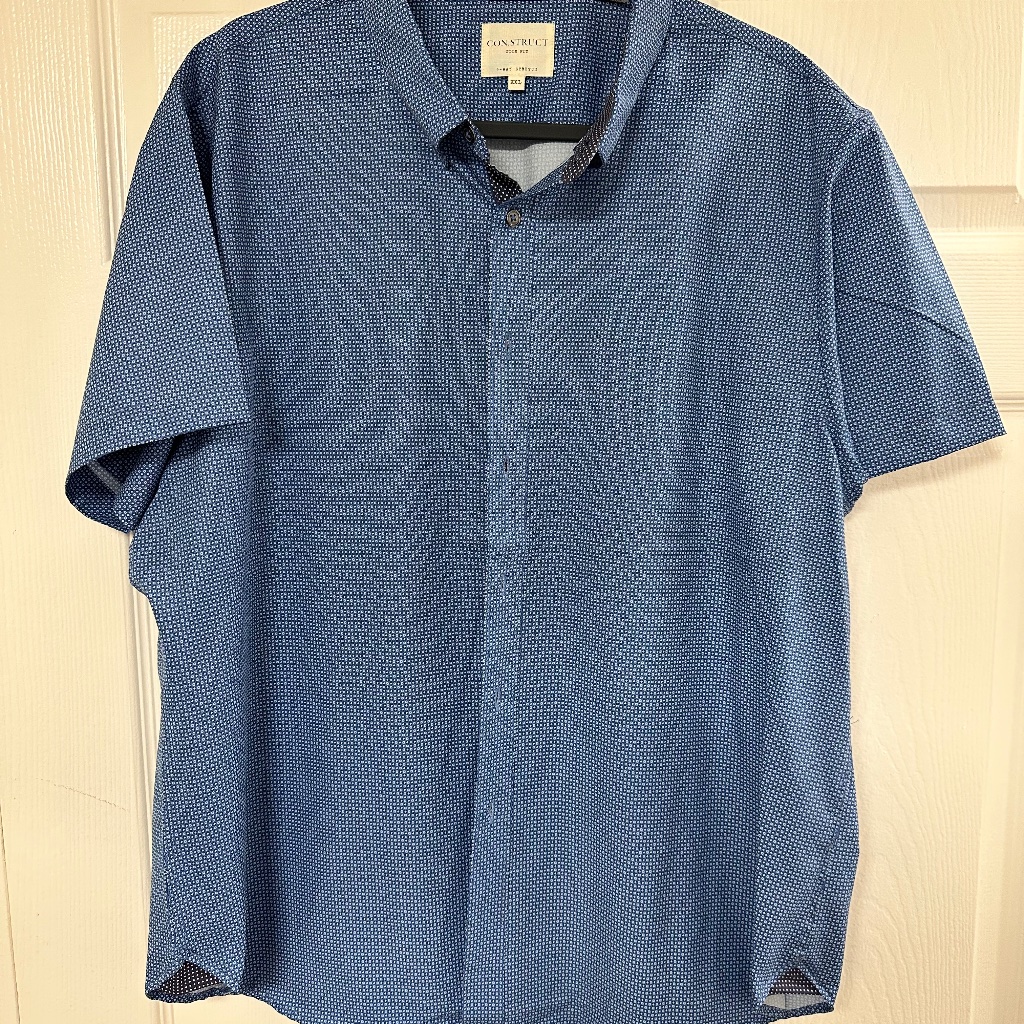 Construct 4 Way Stretch Button Down